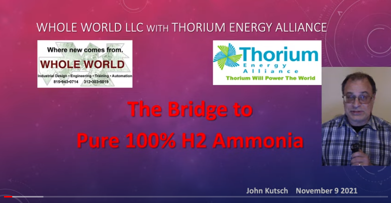 John Kutsch – Bridge to Pure 100% H2 Ammonia
